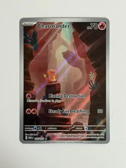 Charmander 168/165 Holo Illustration Rare Scarlet & Violet 151 Pokemon Card - Image 1