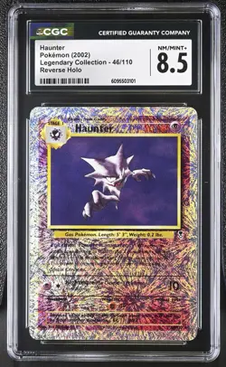 CGC 8.5 Haunter 46/110 Reverse Holo Legendary Collection Pokemon Card - Image 1