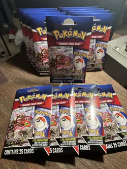 Lot of 12 Pokemon TCG Mystery Pack w/ Foil Card -MJ Holding Company - Image 1