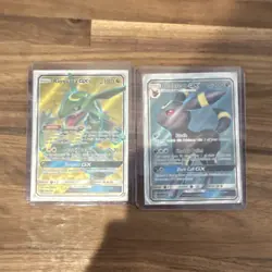Pokemon Rayquaza GX & Umbreon GX SM Black Star Promo Holo Cards Lot - Image 1