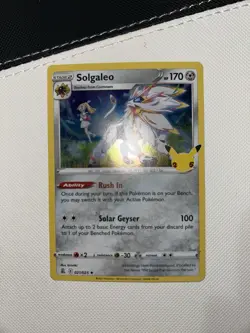 Pokemon Card Solgaleo 021/025 Holo Rare Celebrations 25th anniversary TCG NM - Image 2