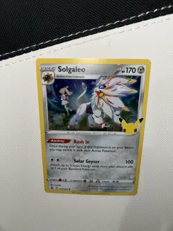 Pokemon Card Solgaleo 021/025 Holo Rare Celebrations 25th anniversary TCG NM - Image 3