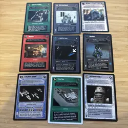 Star Wars CCG Mixed Lot 9 Cards Conditions Vary - Image 1