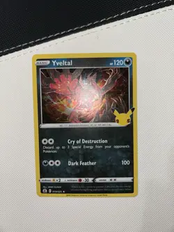 Pokemon Card Yveltal 019/025 Holo Rare Celebrations 25th anniversary TCG Near M - Image 2
