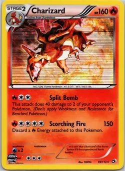 Charizard Holo Rare Legendary Treasures Holo 19/113 Pokemon Card LP - Image 1