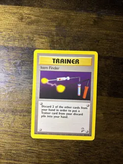 Pokemon TCG Trainer Item Finder 103/130 Card, Base Set 2 Rare NM - Image 1