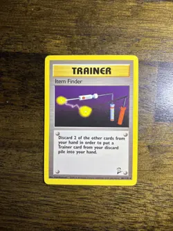 Pokemon TCG Trainer Item Finder 103/130 Card, Base Set 2 Rare NM - Image 2