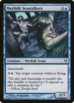 1x Merfolk Seastalkers - NM English MTG - Zendikar - Image 1