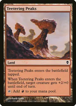 1x Teetering Peaks - NM English MTG - Zendikar - Image 1