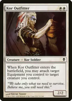 1x Kor Outfitter - NM English MTG - Zendikar - Image 1