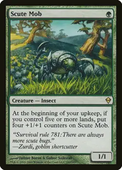 1x Scute Mob - NM English MTG - Zendikar - Image 1