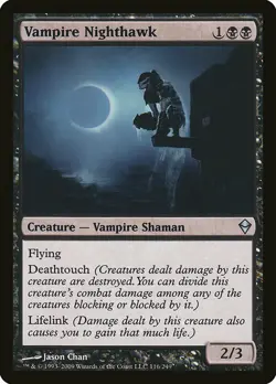1x Vampire Nighthawk - NM English MTG - Zendikar - Image 1