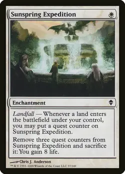 1x Sunspring Expedition - NM English MTG - Zendikar - Image 1