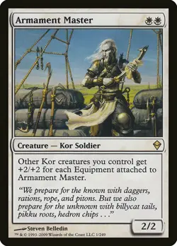 1x Armament Master - NM English MTG - Zendikar - Image 1