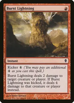 1x Burst Lightning - NM English MTG - Zendikar - Image 1