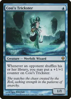 1x Cosis Trickster - NM English MTG - Zendikar - Image 1