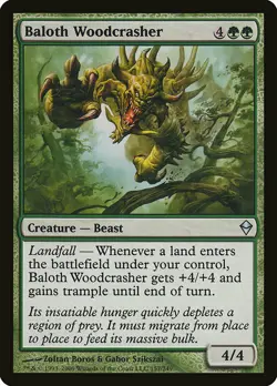 1x Baloth Woodcrasher - NM English MTG - Zendikar - Image 1