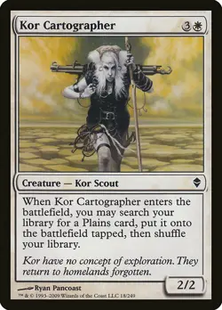 1x Kor Cartographer - NM English MTG - Zendikar - Image 1