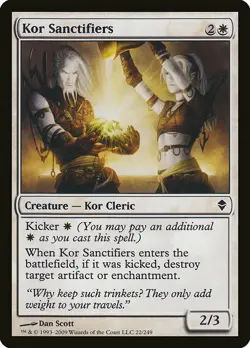 1x Kor Sanctifiers - NM English MTG - Zendikar - Image 1