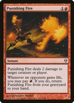 1x Punishing Fire - NM English MTG - Zendikar - Image 1