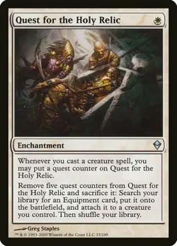 1x Quest for the Holy Relic - NM English MTG - Zendikar - Image 1