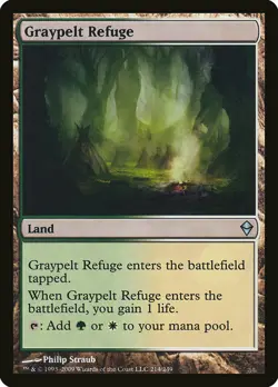 1x Graypelt Refuge - NM English MTG - Zendikar - Image 1