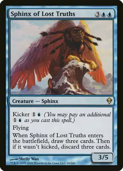 1x Sphinx of Lost Truths - NM English MTG - Zendikar - Image 1