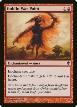 1x Goblin War Paint - NM English MTG - Zendikar - Image 1