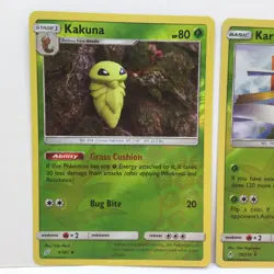2019 POKEMON 2X CARD LOT KAKUNA 4/181 & KARTANA 19/214 RARE REVERSE HOLO NM TCG - Image 2