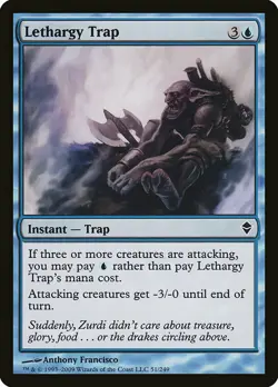 1x Lethargy Trap - NM English MTG - Zendikar - Image 1