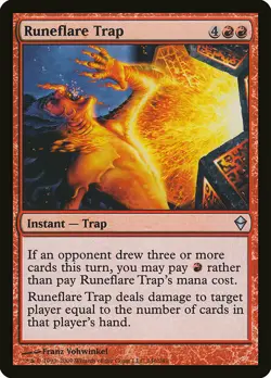 1x Runeflare Trap - NM English MTG - Zendikar - Image 1