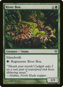 1x River Boa - NM English MTG - Zendikar - Image 1