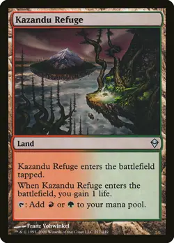 1x Kazandu Refuge - NM English MTG - Zendikar - Image 1
