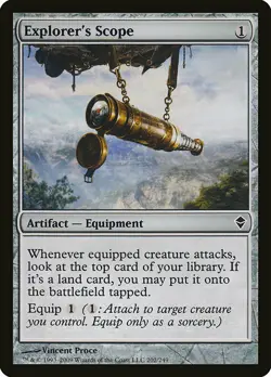 1x Explorers Scope - NM English MTG - Zendikar - Image 1