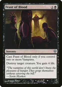 1x Feast of Blood - NM English MTG - Zendikar - Image 1