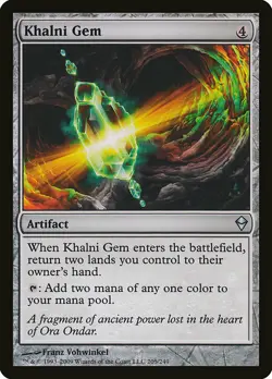 1x Khalni Gem - NM English MTG - Zendikar - Image 1