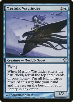 1x Merfolk Wayfinder - NM English MTG - Zendikar - Image 1