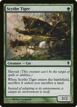 1x Scythe Tiger - NM English MTG - Zendikar - Image 1