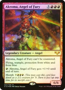 mtg magic akroma angel of fury FOIL ENGLISH FTV from the vault ange de la fureur - Image 1