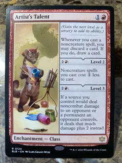 MTG TCG Bloomburrow Artist's Talent 0124 Regular Rare - Image 1