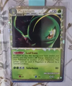 Meganium 109/123 HGSS Holo Prime Pokemon Card NM-LP - Image 1