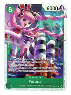 The Azure Sea's Seven Perona #OP14-033 Super Rare - Image 1