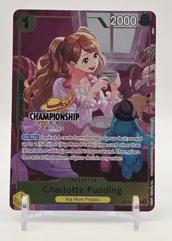 One Piece TCG - Promo - Charlotte Pudding OP03-112 Foil Champ. 25-26 - English - Image 1
