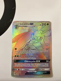 Pokemon Lurantis GX Secret Rare Full Art Holo SM Base Set 150/149 HP 210 Card - Image 1