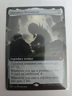 1x MTG Forsaken Monument (Extended Art) - Zendikar Rising (ZNR) #374 - Magic - Image 1