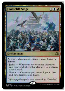 MTG Foil Frostcliff Siege - Tarkir: Dragonstorm Moderately Played English - Image 1
