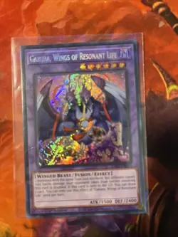 Yu-Gi-Oh! Garura Wings of Resonant Life RA02-EN024 Secret Rare 1st Edition NM - Image 1
