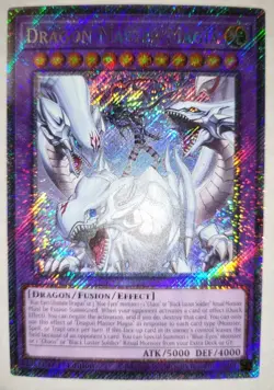 Dragon Master Magia 1st Edition Platinum Secret Rare RA04-EN055 Yu-Gi-Oh - Image 1