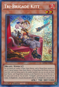 Yu-Gi-Oh! Tri-Brigade Kitty Prismatic Secret Rare MP22-EN006 - Image 1