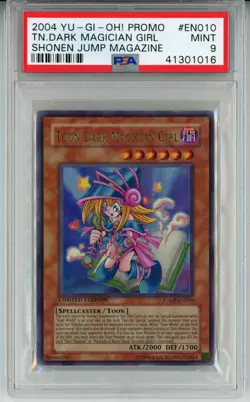 YUGIOH JUMP-EN010 TOON DARK MAGICIAN GIRL ULTRA RARE HOLO PSA 9 MINT #41301016 - Image 1